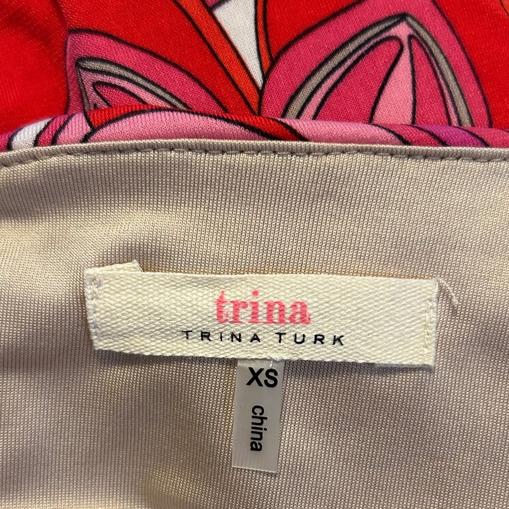 Trina Turk Vibrant Jersey Floral Women's dress XS - Picture 2 of 4